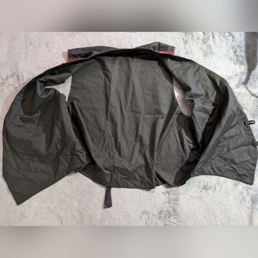 Vintage Batik Patchwork Button Front Vest - image 4